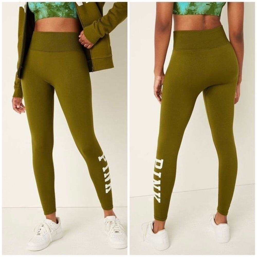 Victoria's Secret PINK Active Women's Seamless High Waist Full Length Tights- XL